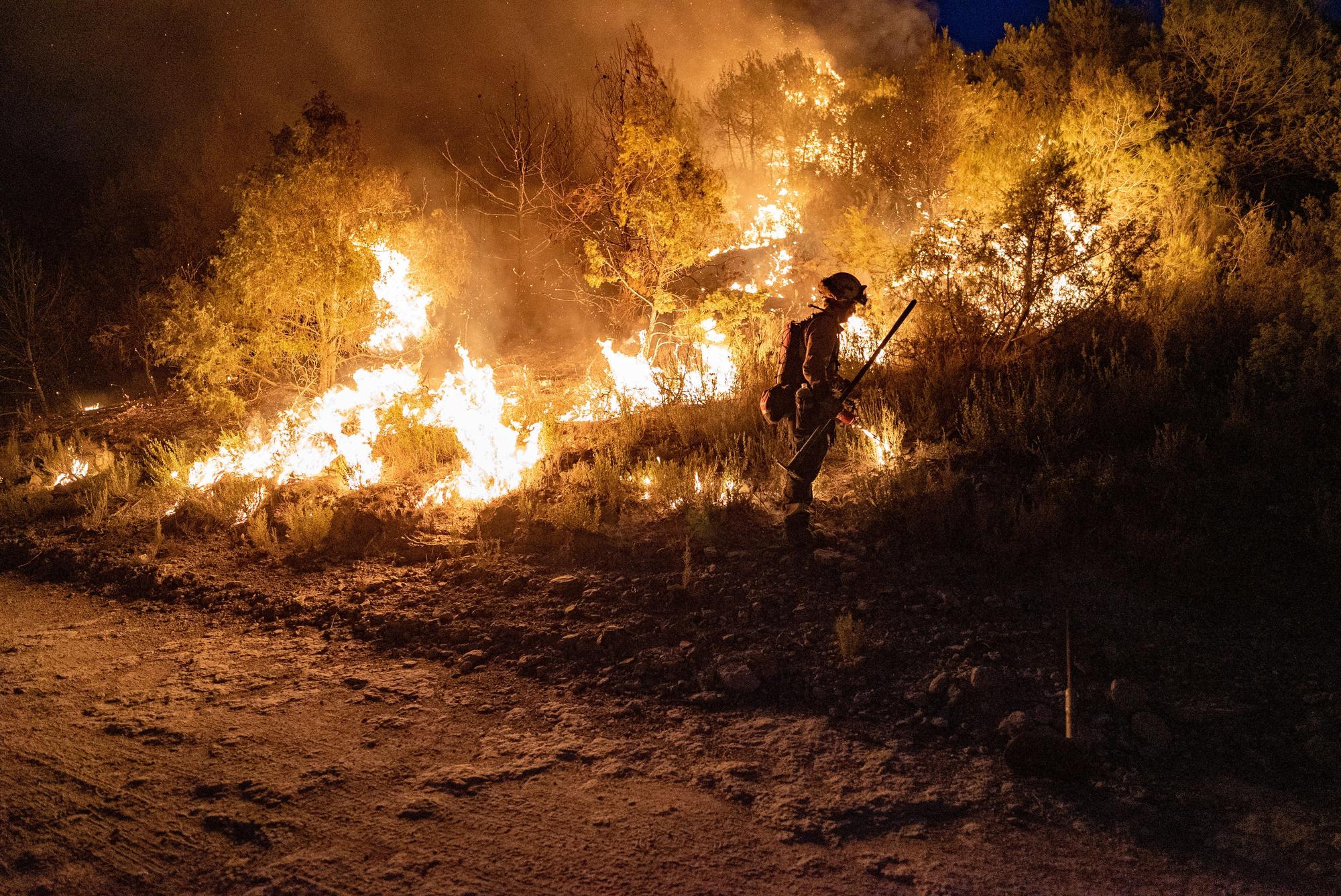 So wüten die Waldbrände während der Hitzewelle in Spanien