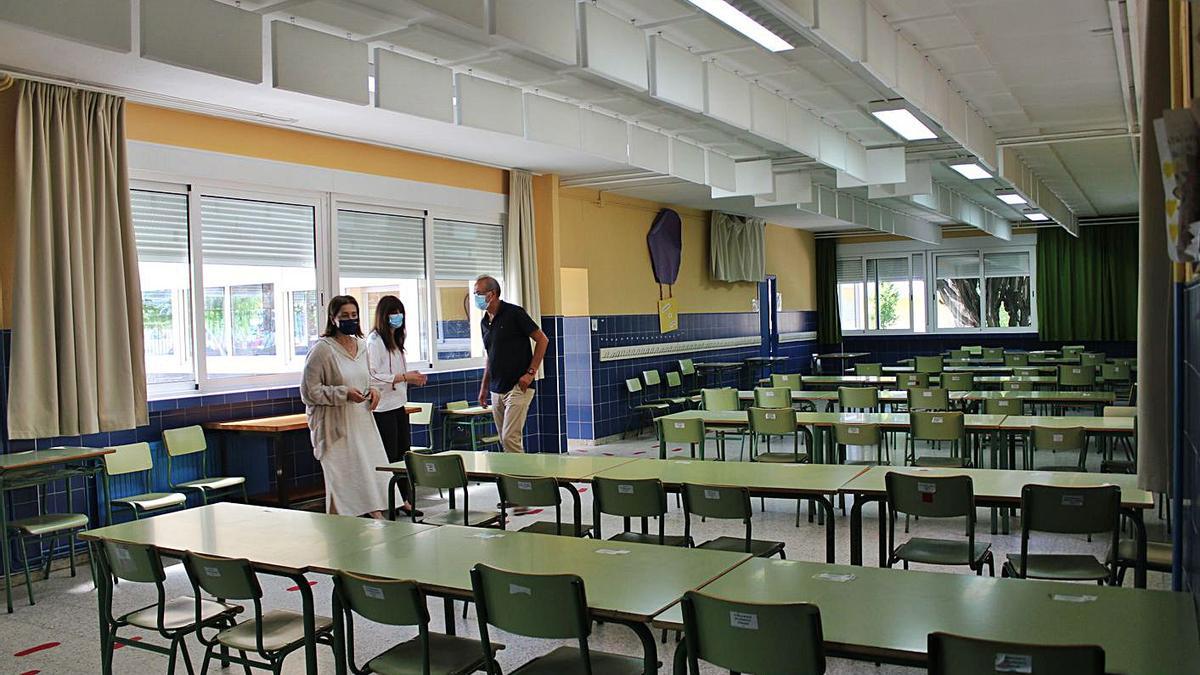 Comedor del CEIP Humberto Juanes de Nigrán.