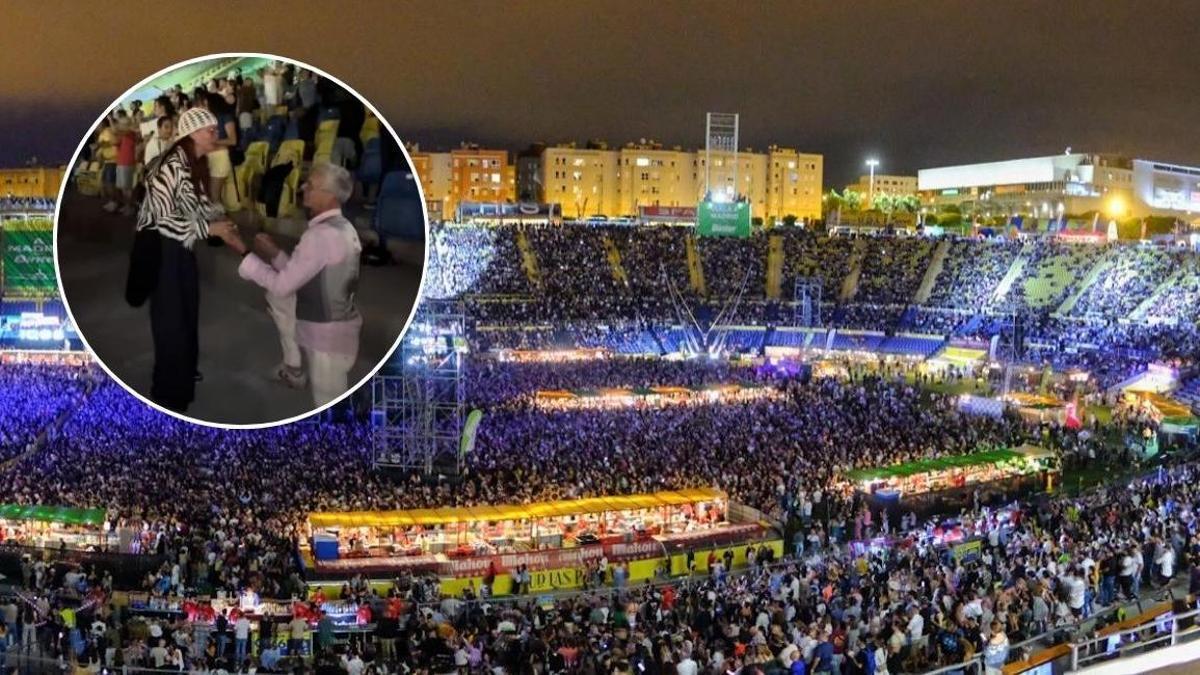 Así fue la pedida de mano durante el concierto de Lauryn Hill.