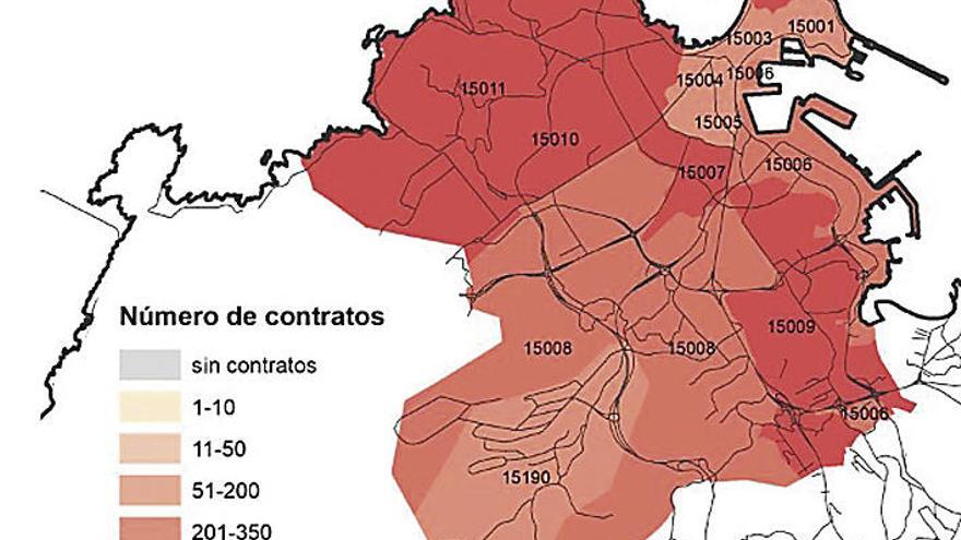 Monelos y Os Mallos concentran la demanda de alquiler al ofrecer los precios más bajos