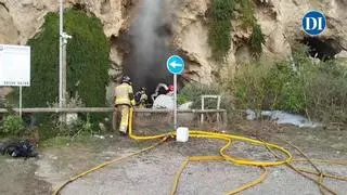 Arde de nuevo una cueva de es Soto en Ibiza y la Policía investiga si el incendio ha sido intencionado