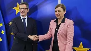 Bolaños afirma que Bruselas tiene "cero preocupación" sobre la amnistía tras la cita con Reynders