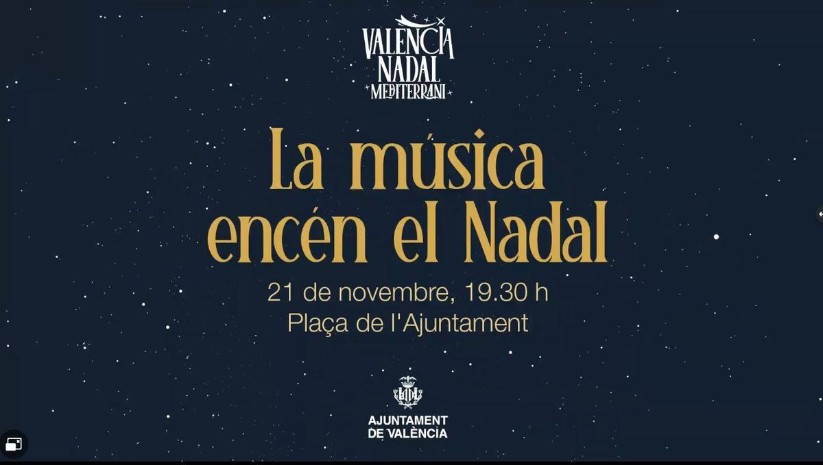 Cartel anunciador del acto inaugural