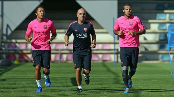 Las imágenes del entreno del Barça