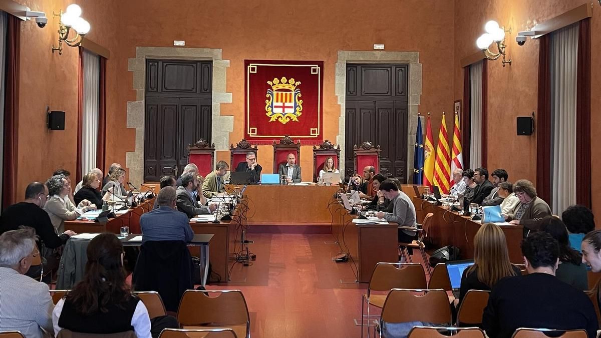 Imatge del ple municipal del mes de novembre a l’Ajuntament de Manresa