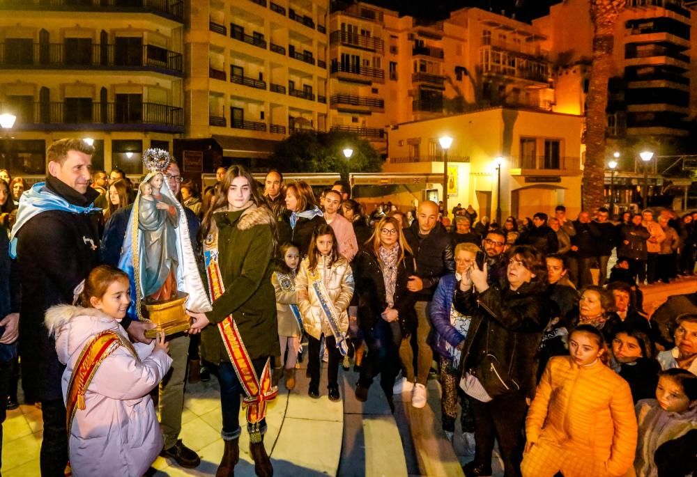 Benidorm celebra la procesión de El Alba de la Virgen del Sufragio