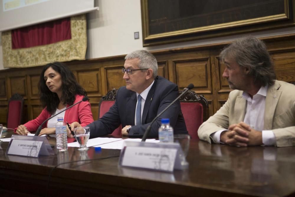 Cristina Valdés, Santiago García y José Ramón Obeso inauguran el campus científico de la Universidad de Oviedo