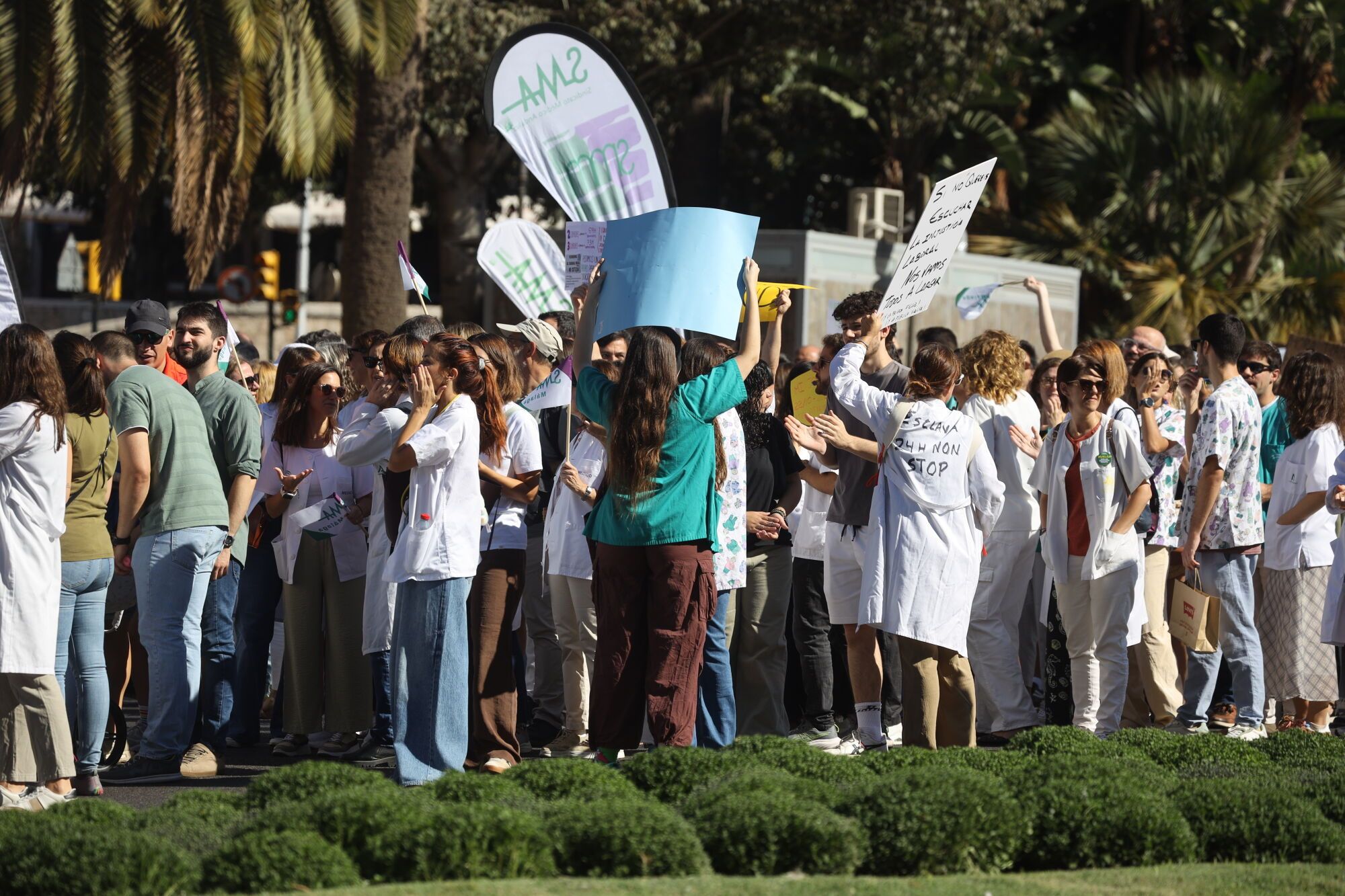 MLG 03-10-2025 Manifestación de la sanidad pública en Málaga.