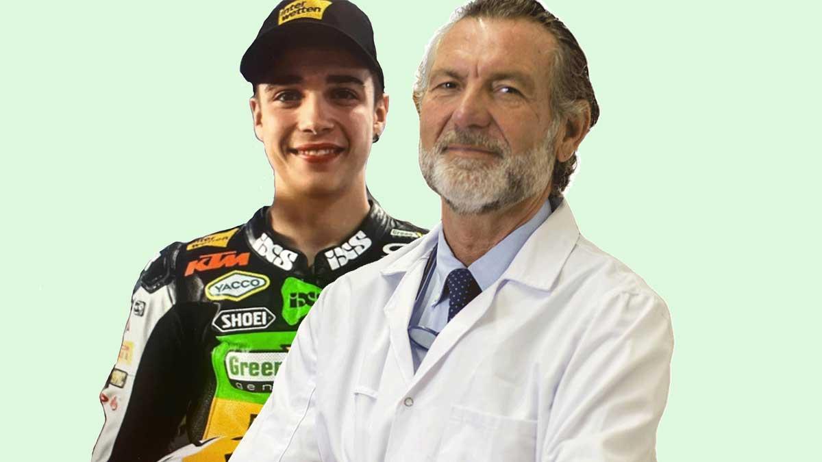 El piloto suizo Nosh Dewittler y el doctor Angel Charte.