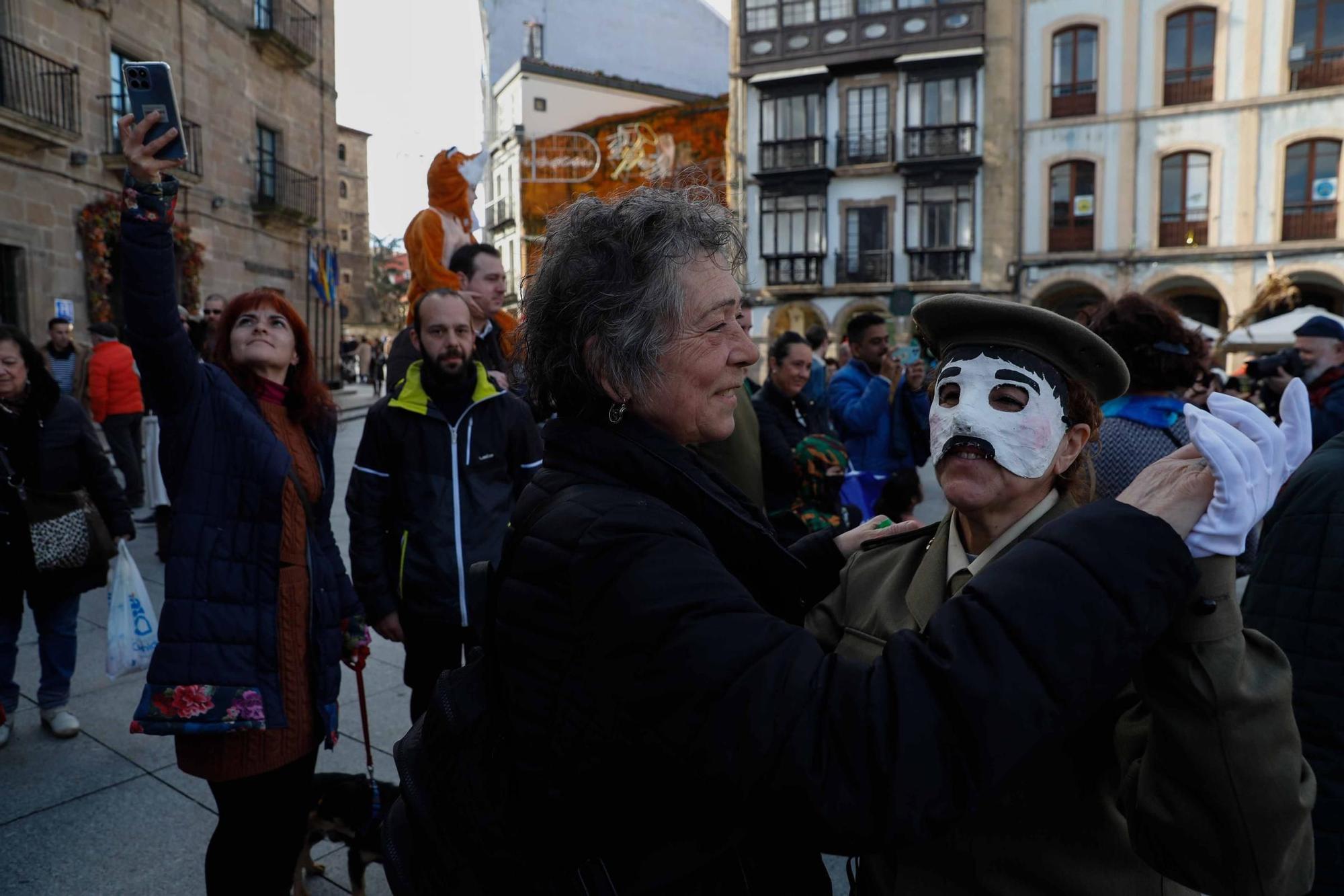 EN IMÁGENES: El Antroxu tradicional en Avilés