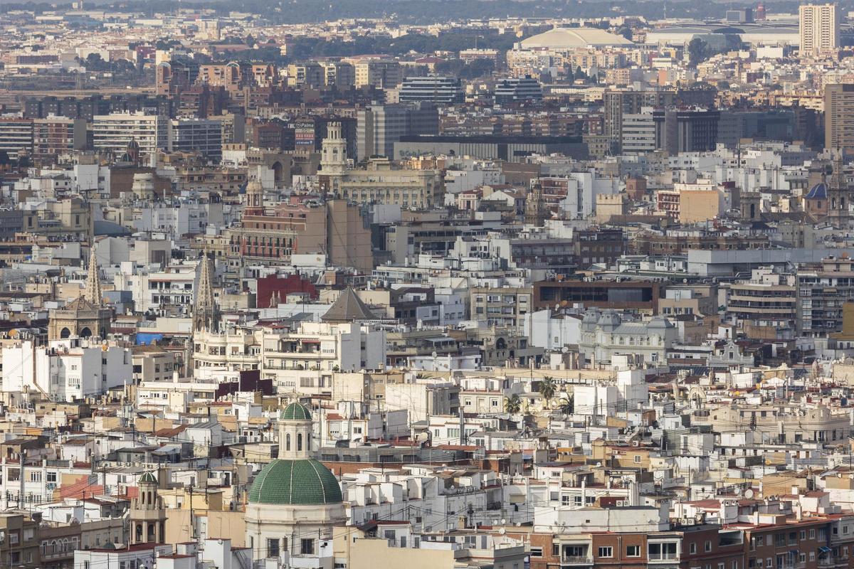Edificios de viviendas en el centro de València.