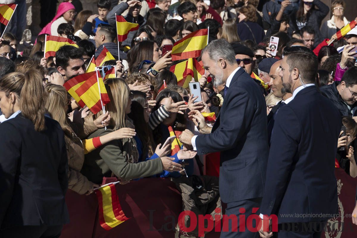 Visita de los reyes de España a Caravaca (explanada de la Basílica)