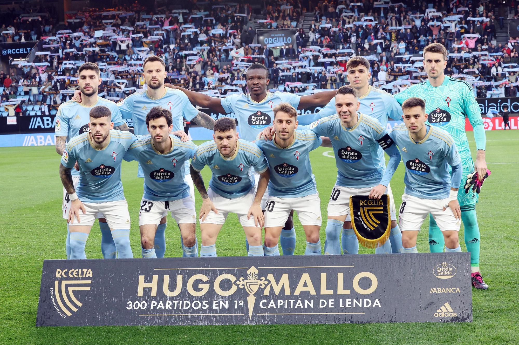 De la grada de Marcador al homenaje a Hugo Mallo: las imágenes del partido