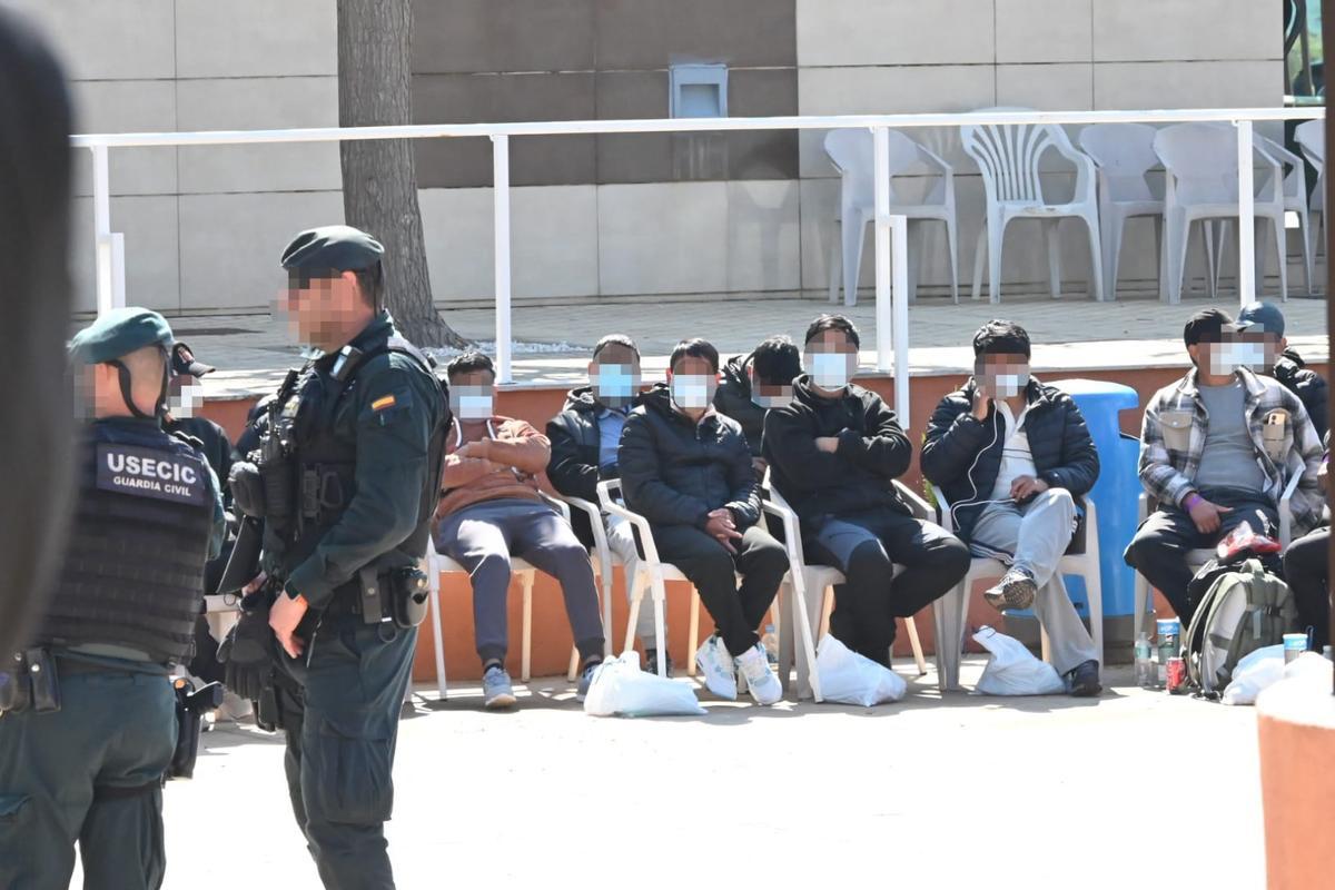 Imagen de la redada de ayer en Castelló.