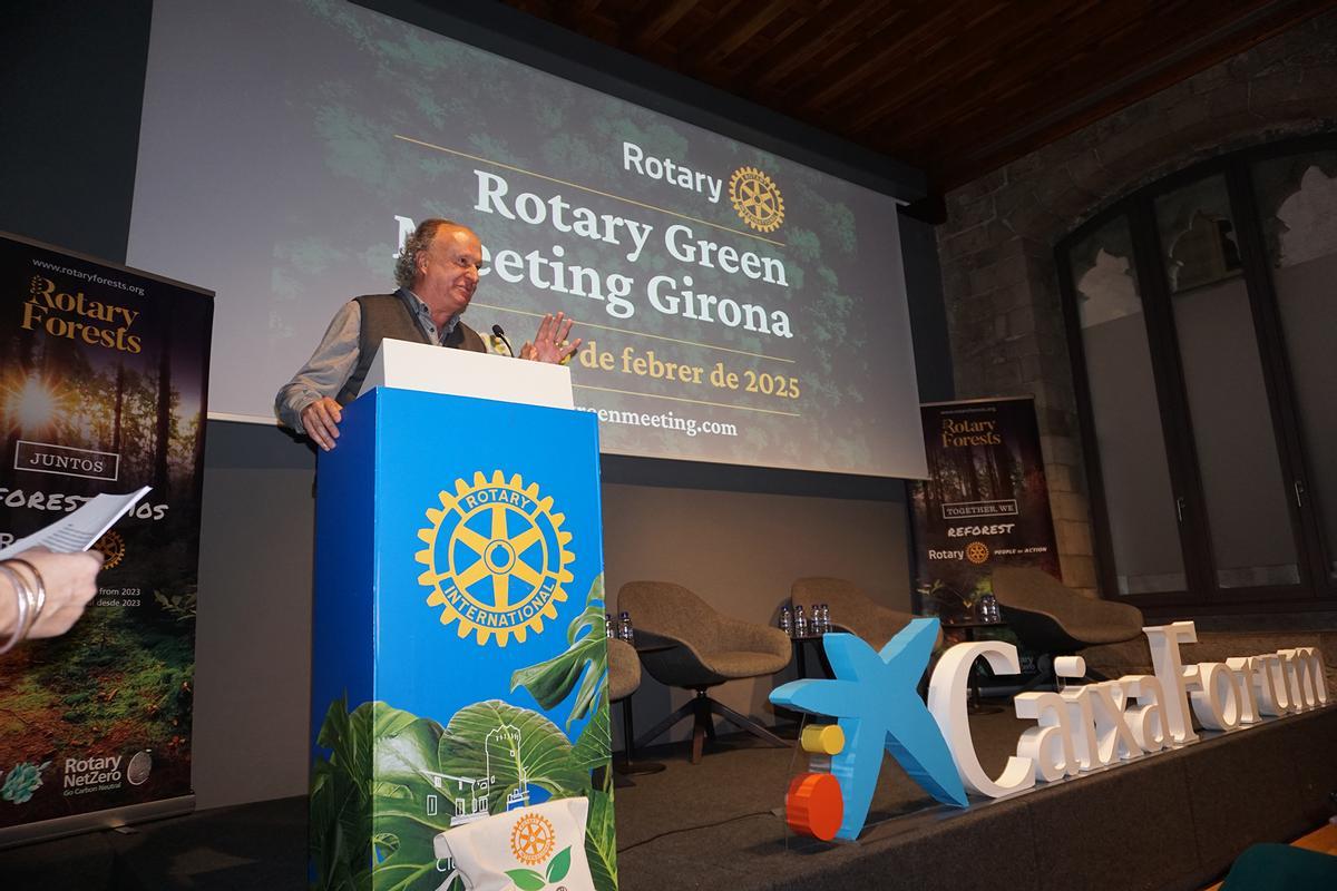 Un dels ponents, durant una edició anterior del Rotary Green Meeting Girona.