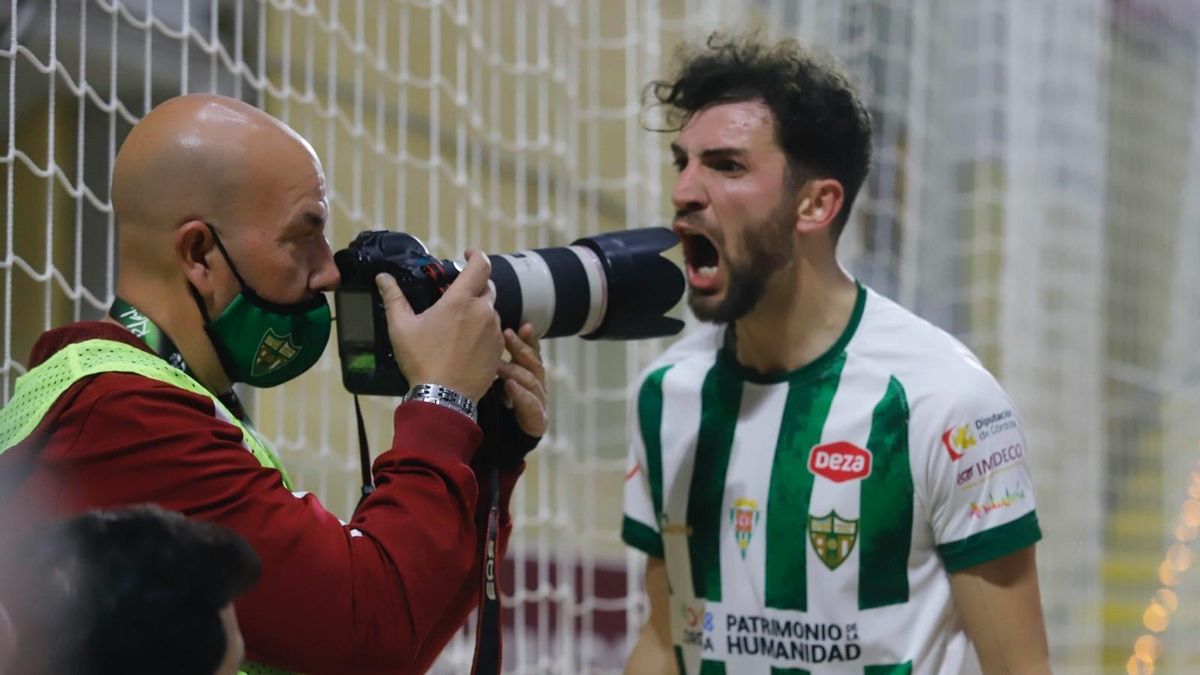 Zequi, en el partido de Copa del Rey entre el Córdoba Futsal y el Industrias Santa Coloma.