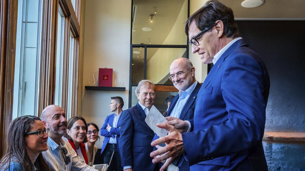 Illa parla durant una reunió amb empreses emergents a Palo Alto.