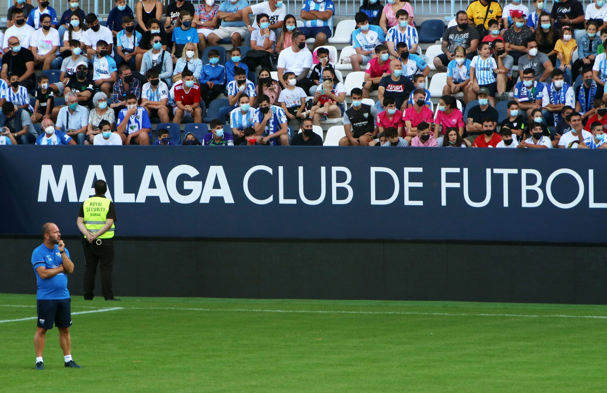 Entrenamiento a puerta abierta del Málaga CF