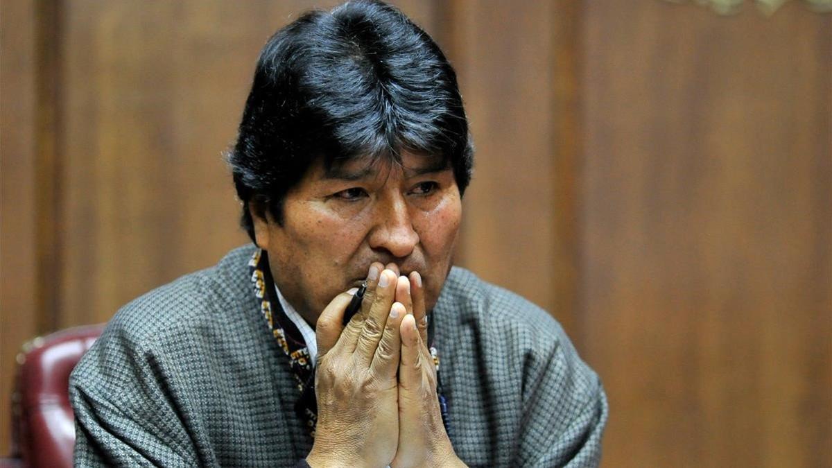 El expresidente de Bolivia Evo Morales, el pasado 27 de noviembre durante una charla con periodistas en México.