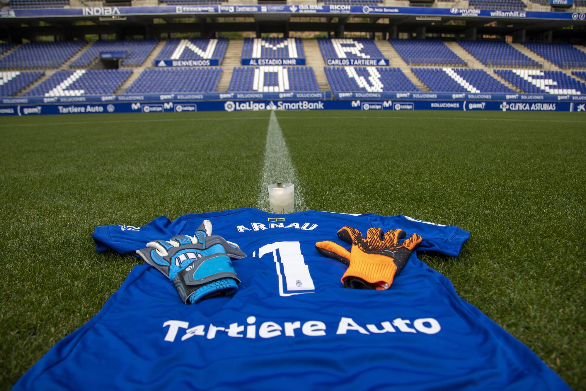 Las imágenes el homenaje a Arnau en el Tartiere