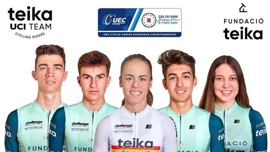 El Teika UCI Team aporta cinco ciclistas a la selección española para el Campeonato de Europa en Países Bajos