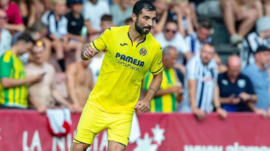 Raúl durante el partido.