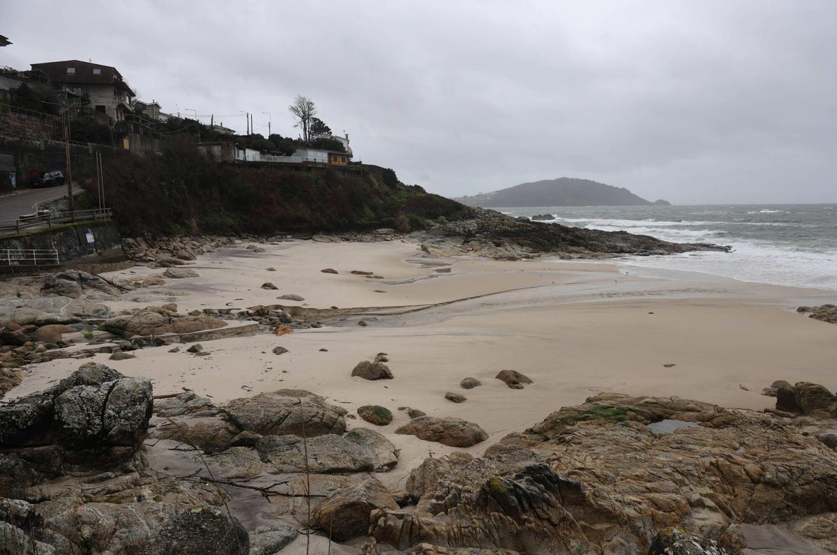 Playa de Fortiñón, en Saiáns