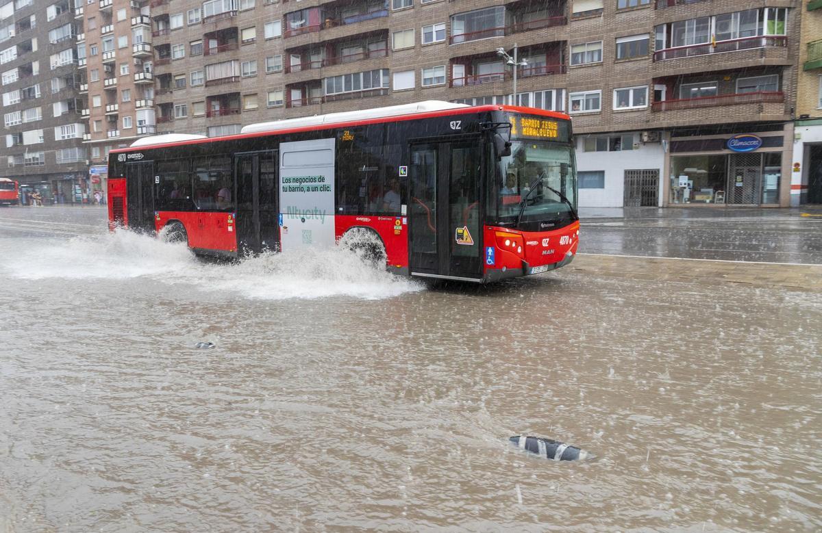 Les inundacions a Saragossa, en imatges