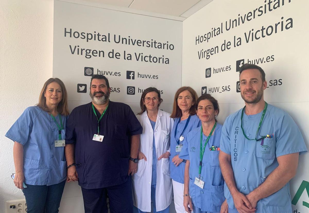 Grupo de humanización de UCI del Hospital Virgen de la Victoria. | LA OPINIÓN