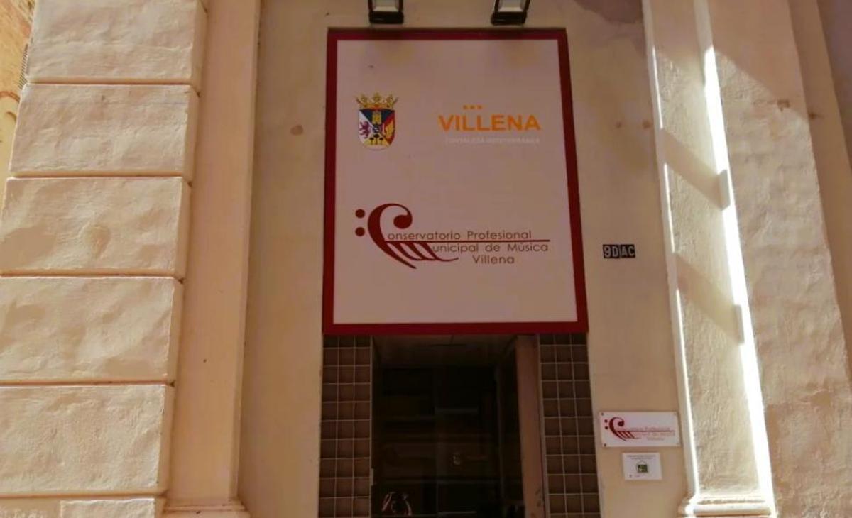 El conservatorio de música de Villena.
