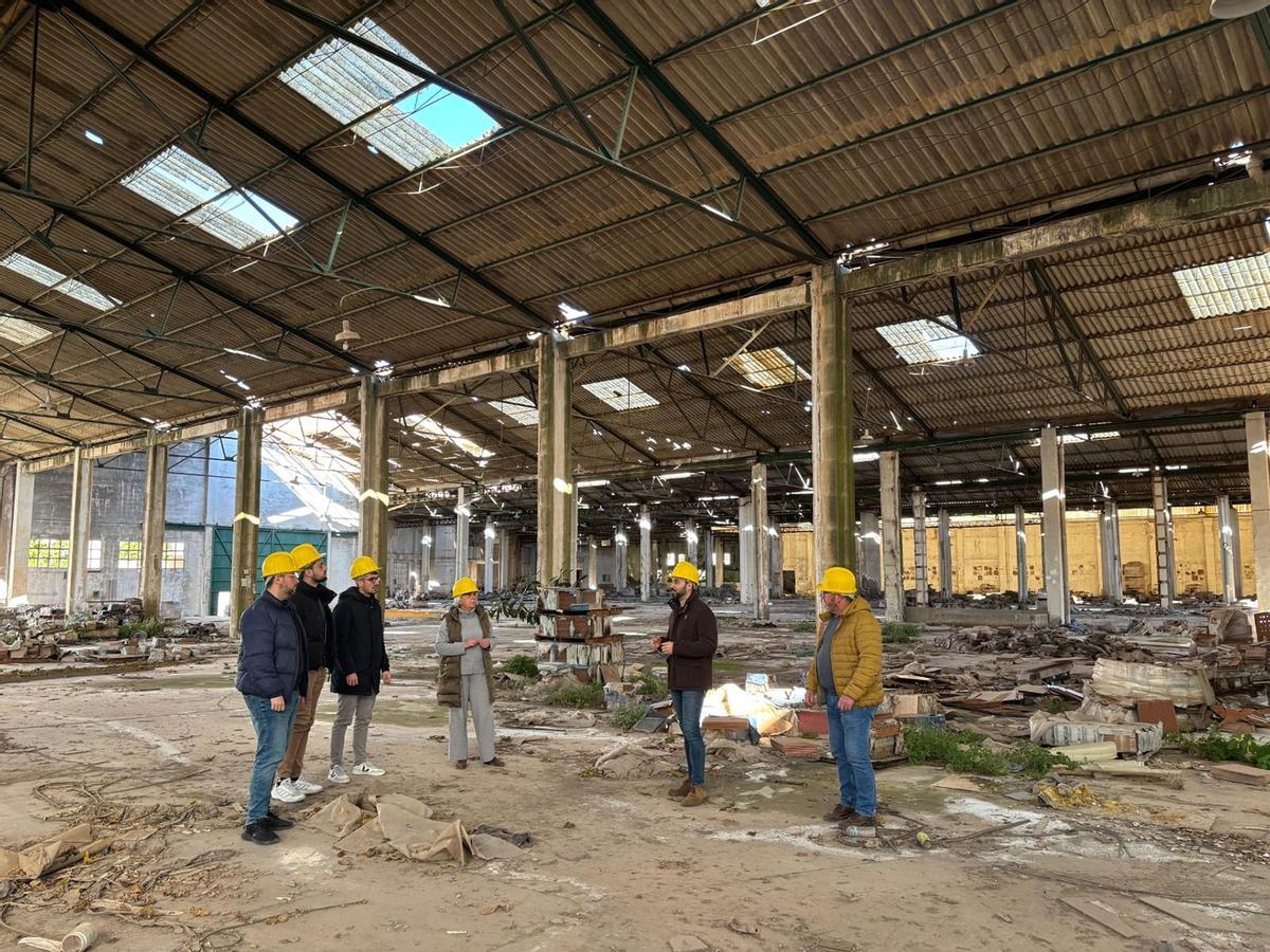 Una imagen del estado actual del interior de la fábrica Sanchis.