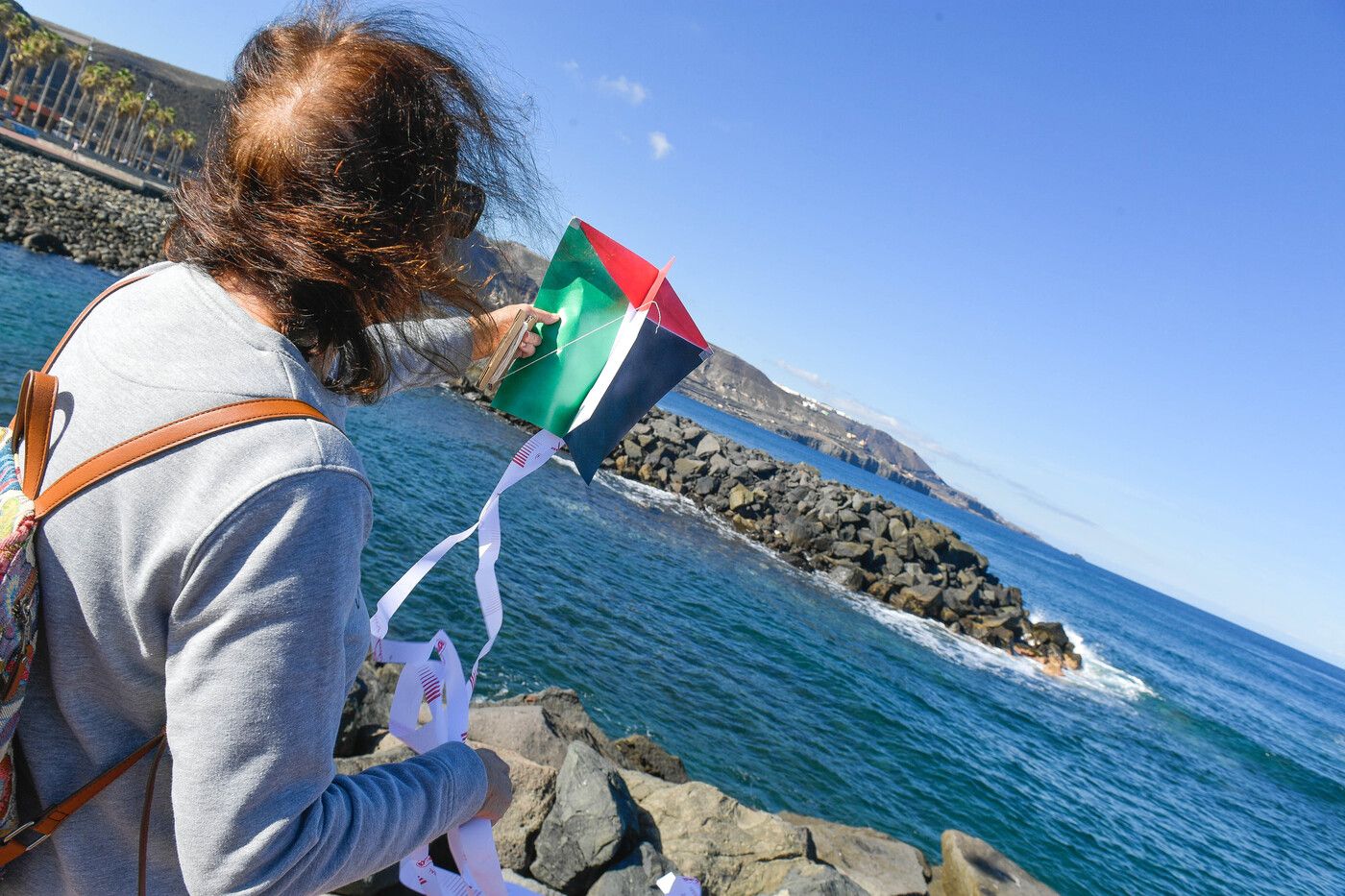 Cometas por Palestina en Las Palmas de Gran Canaria