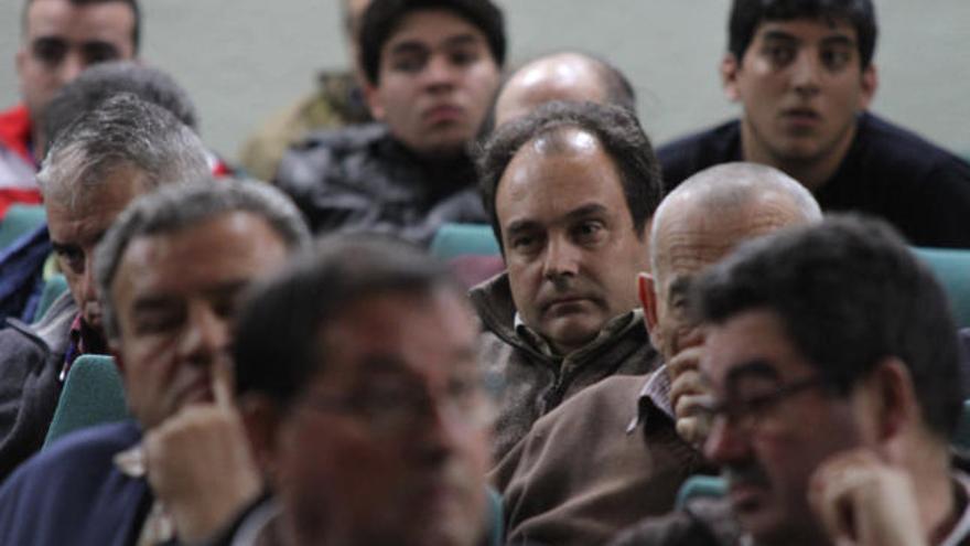 Esteban Rodríguez, en un momento de la asamblea de ayer.