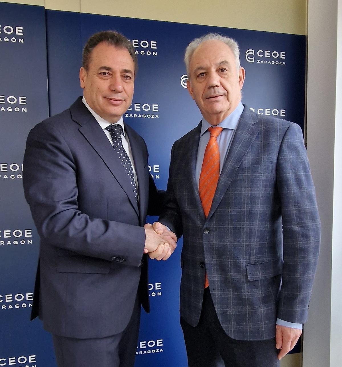 A la izquierda Benito Tesier junto a Manuel Marzo.