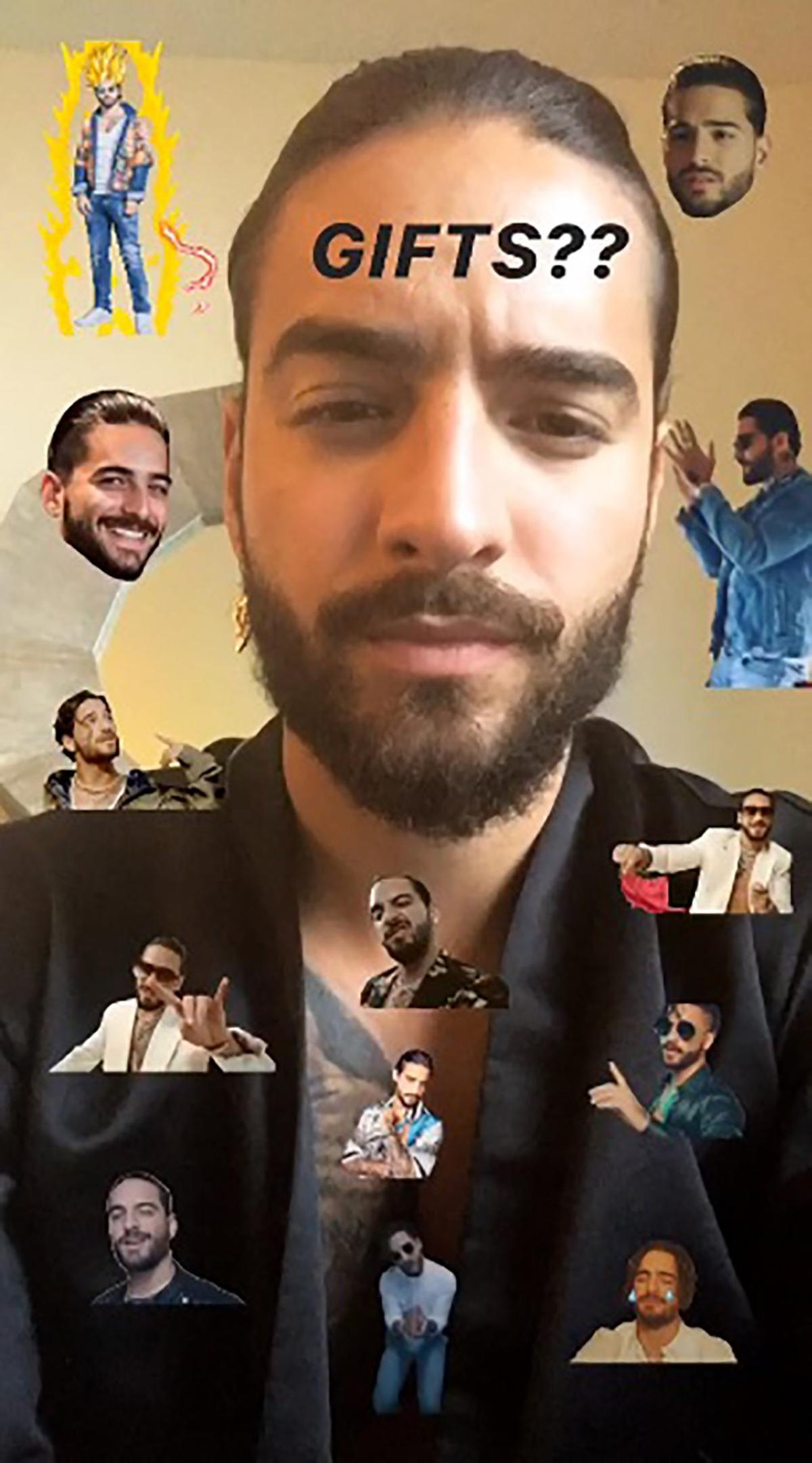 Maluma y sus GIFTS ¿o quería decir GIFs?