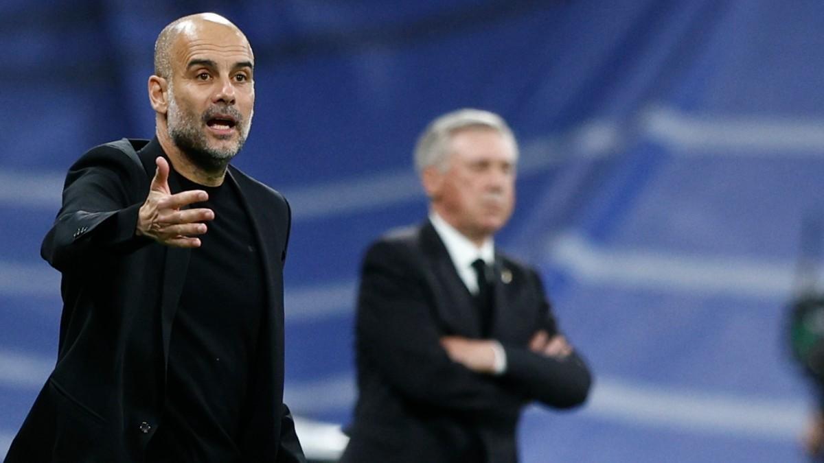 Guardiola, junto a Ancelotti en la pasada Champions