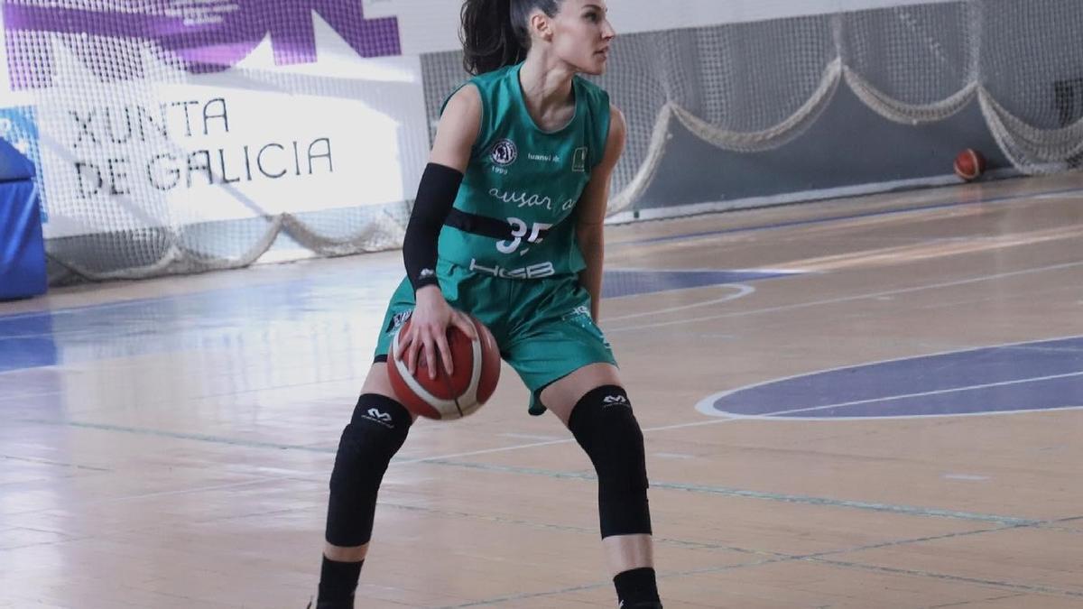 Laura Chahrour, durante un partido con el Ausarta Barakaldo.