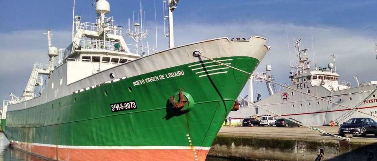 El bacaladero &quot;Nuevo Virgen de Lodairo&quot;, en Vigo en una fotografía de archivo antes de su venta. // A.A.