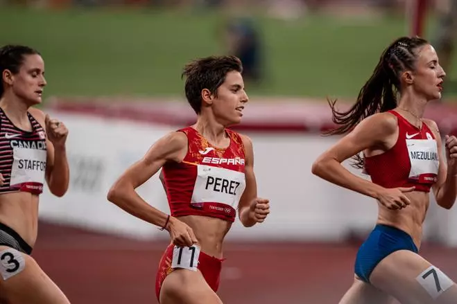 Marta Pérez acaba novena en los 1.500 metros y Kipyegon revalida el oro