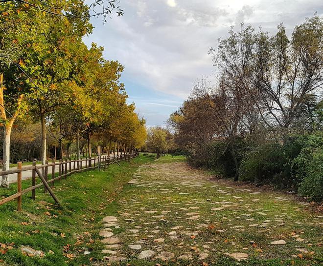 Calzada romana en el municipio madrileño de Galapagar
