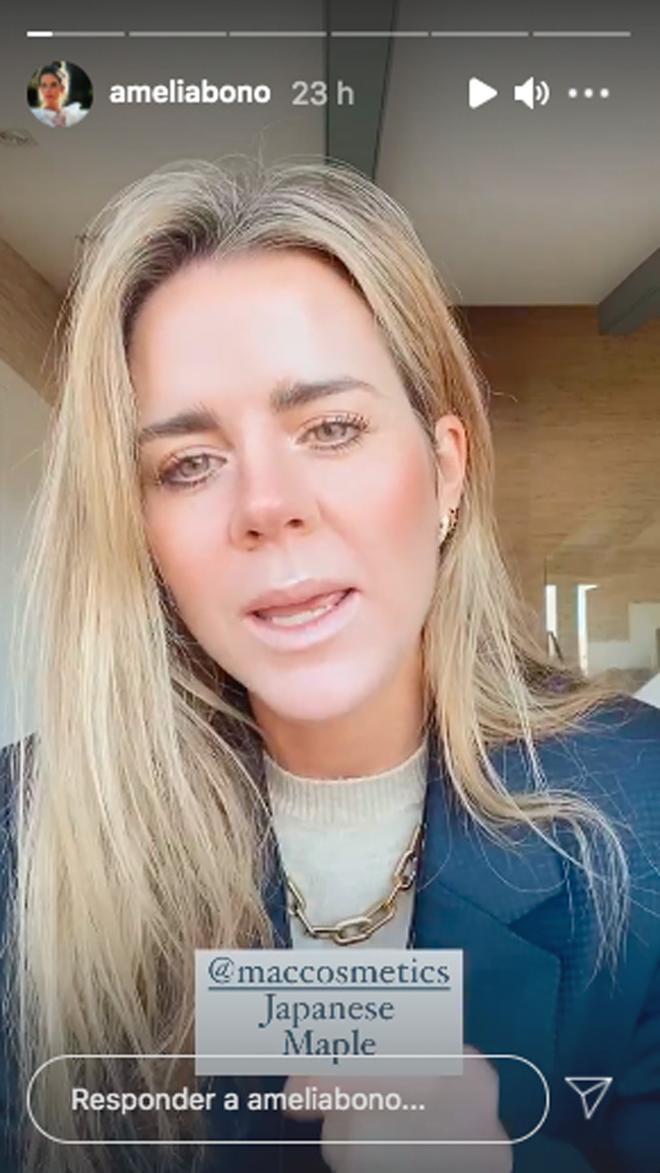 Amelia Bono desvela cuál es el labial que utiliza para un maquillaje natural