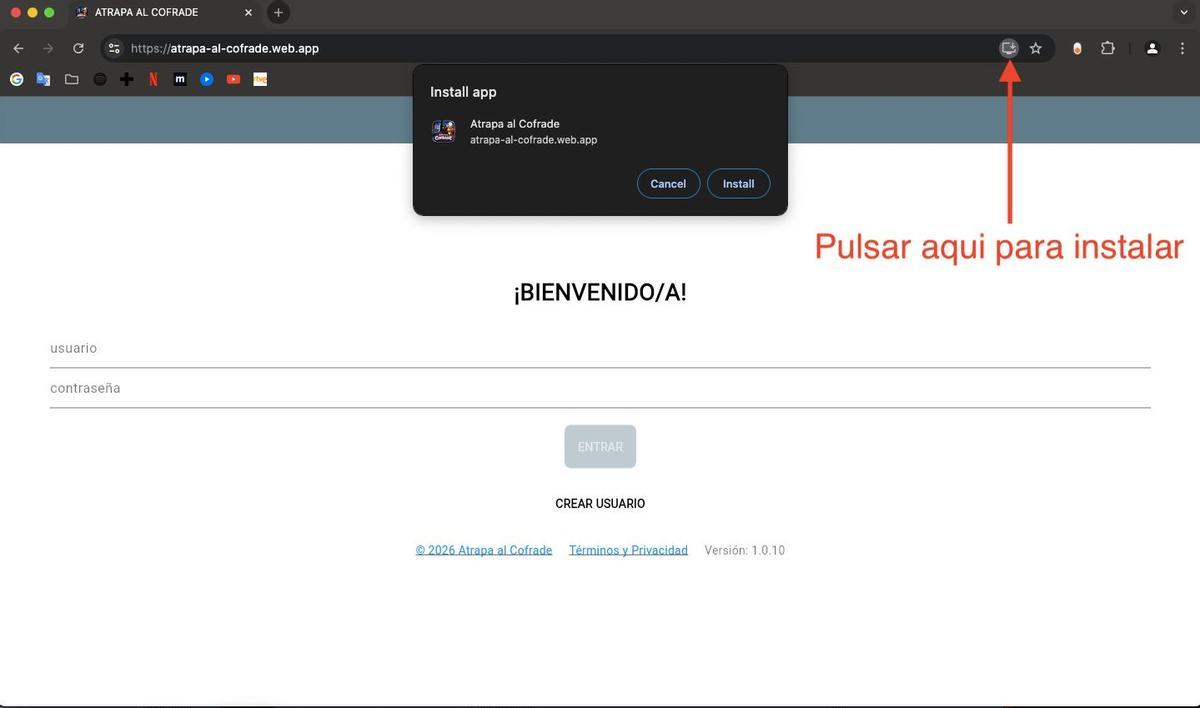El juego se puede instalar en el teléfono móvil o en el ordenador.