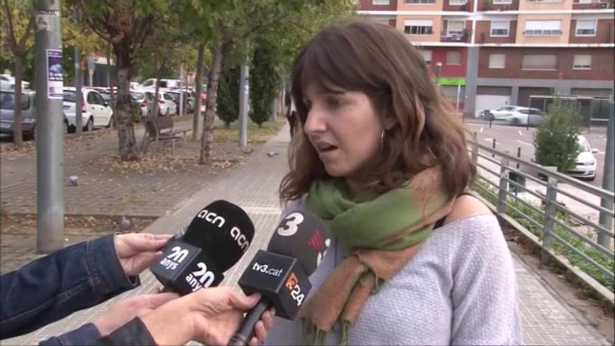 Lila Corominas, del Comitè de Vaga Feminista de Manresa, expressa rebuig a la sentència contra la 'Manada' manresana