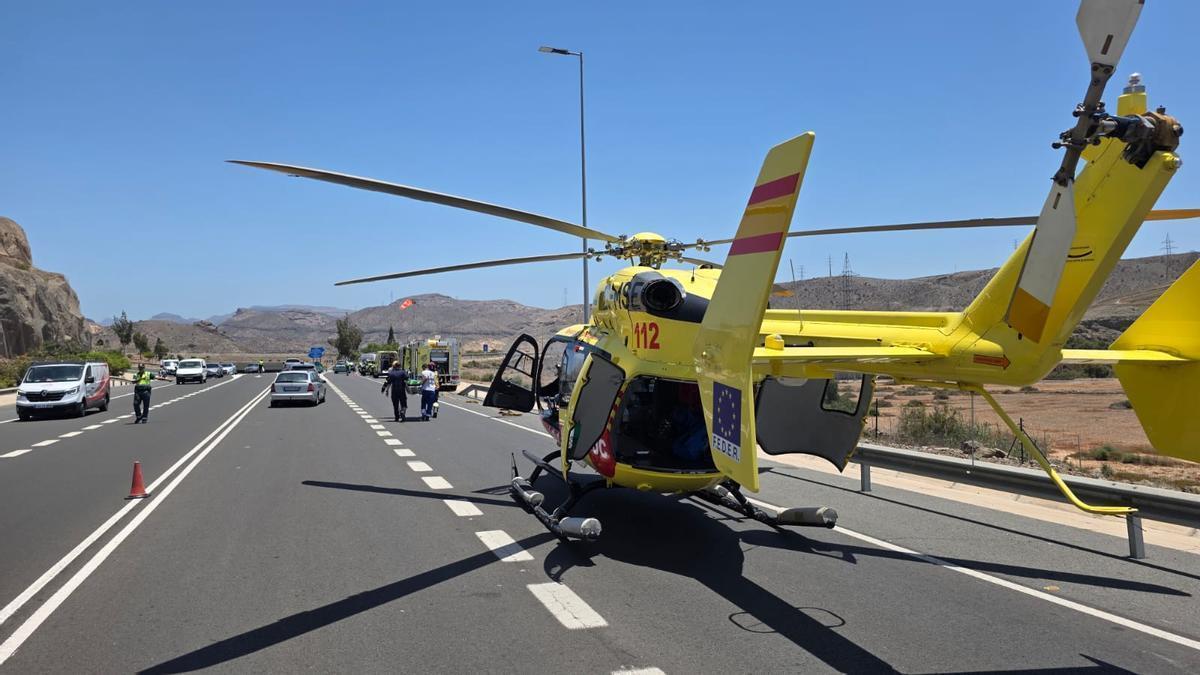 Grave accidente de moto en Gran Canaria