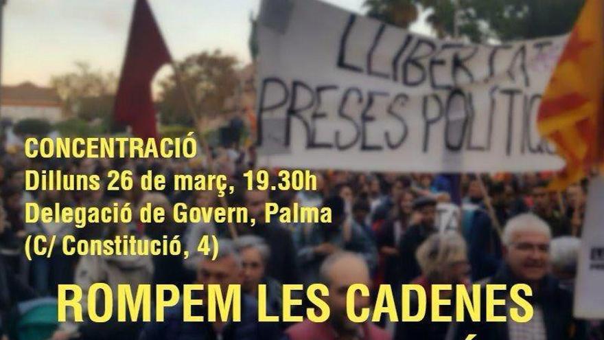 Protest auch auf Mallorca gegen Festnahme von Puigdemont in Deutschland