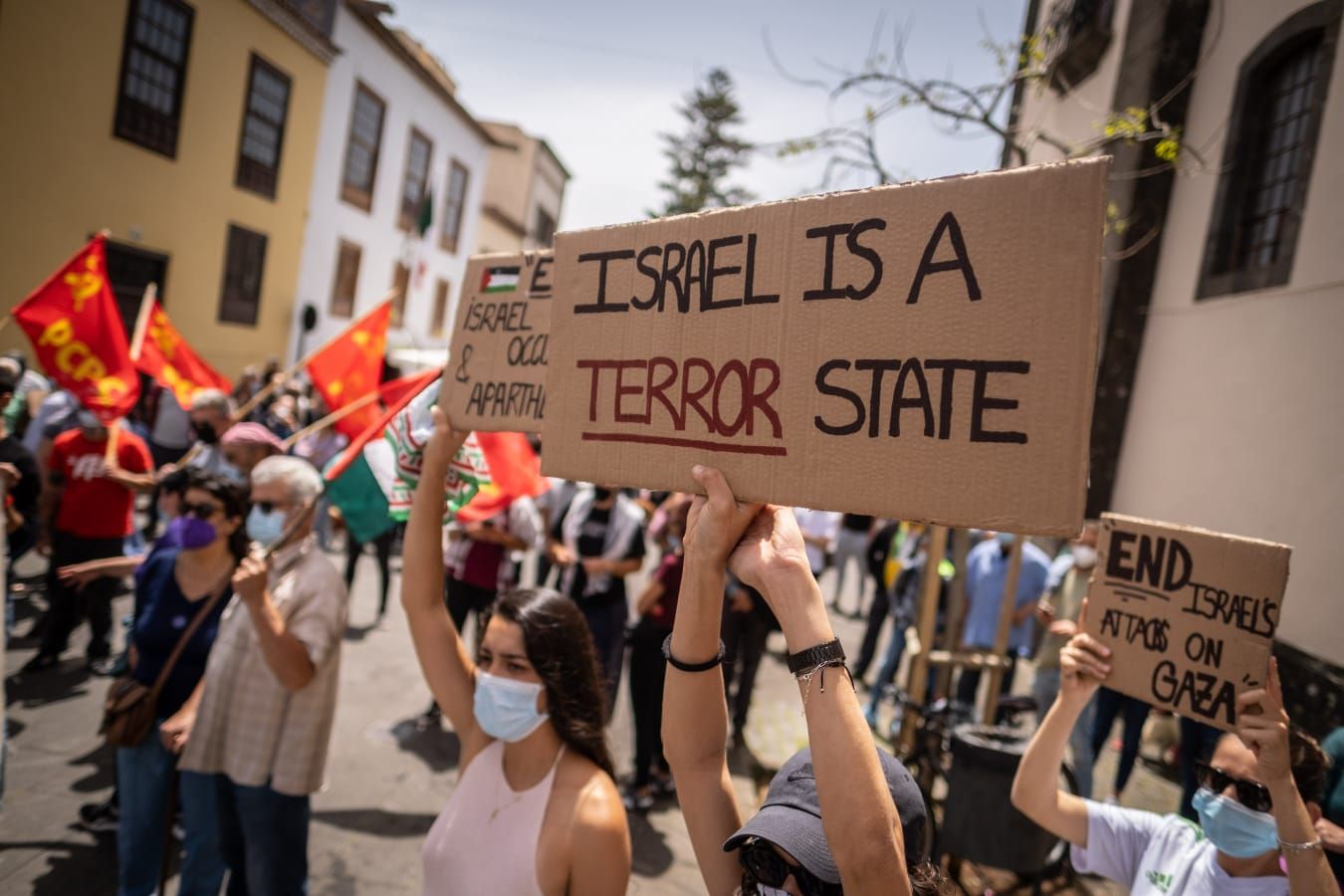 Concentración en Tenerife para pedir el fin de la violencia en Gaza (16/05/21)