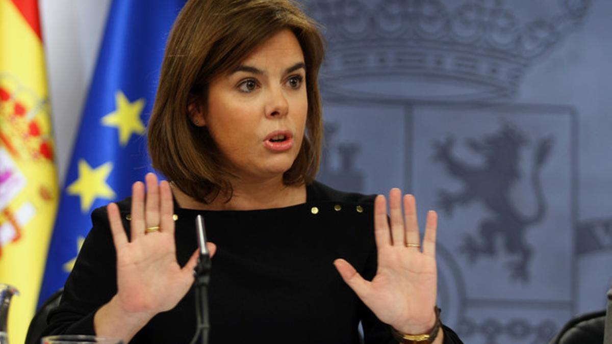 Soraya Sáenz de Santamaría, vicepresidenta del Gobierno