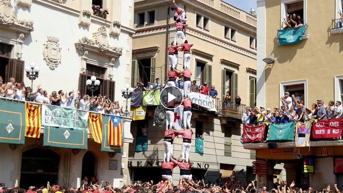 La Colla Vella a la jornada castellera de Sant Fèlix.