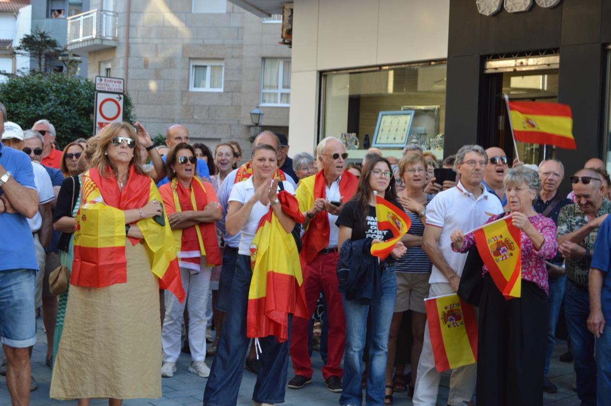La protesta vivida en Sanxenxo.