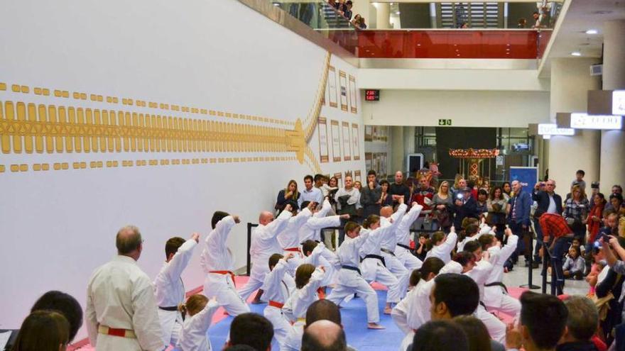 La primera actividad conjunta, realizada en el Calatrava, estuvo enmarcada en los actos del &quot;Día contra la violencia de género&quot; y consistió en una exhibición de artes marciales.